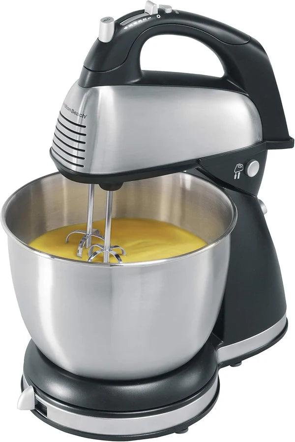 Hamilton Beach 64698 Power Deluxe Hand/Stand Mixer Black