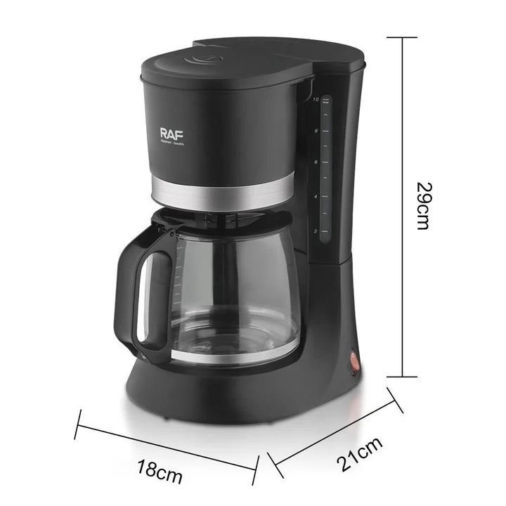 1.2 Liters Filter Coffee Machine 600 Watt Instant Coffee Machine, Suitable for Instant Coffee, Espresso, Macchiato Coffee, Anti Boil Protection, Anti drip Function