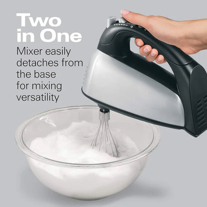 Hamilton Beach 64698 Power Deluxe Hand/Stand Mixer Black