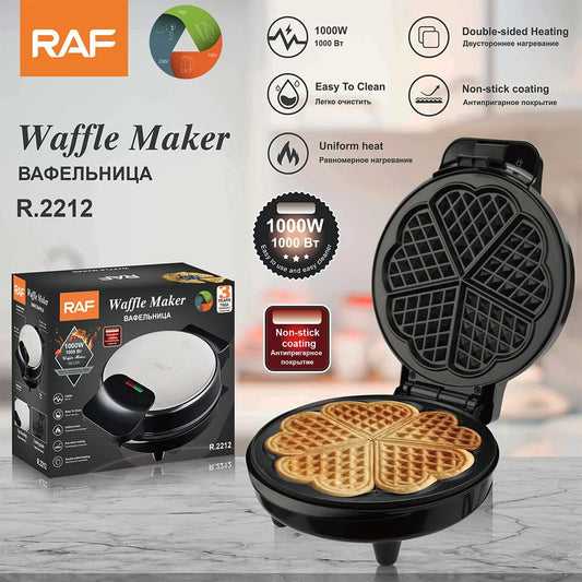 Heart 4 Waffle Maker, Waffle Iron, Adjustable Browning Control & Nonstick, Cool Touch Handle, Easy to Clean, Small Kitchen Appliances